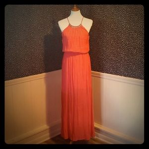 Coral Maxi Dress